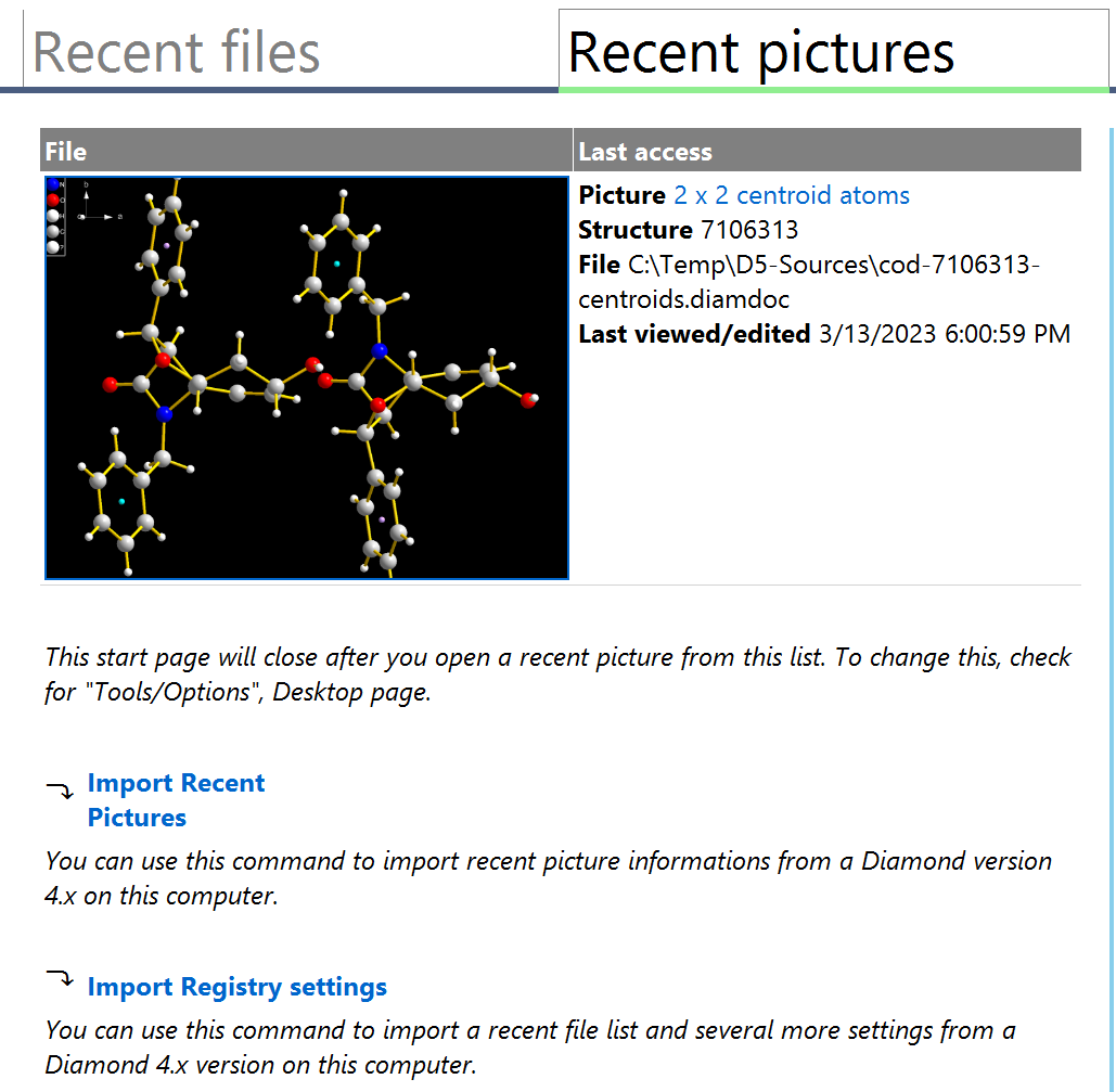 Import Settings dialog